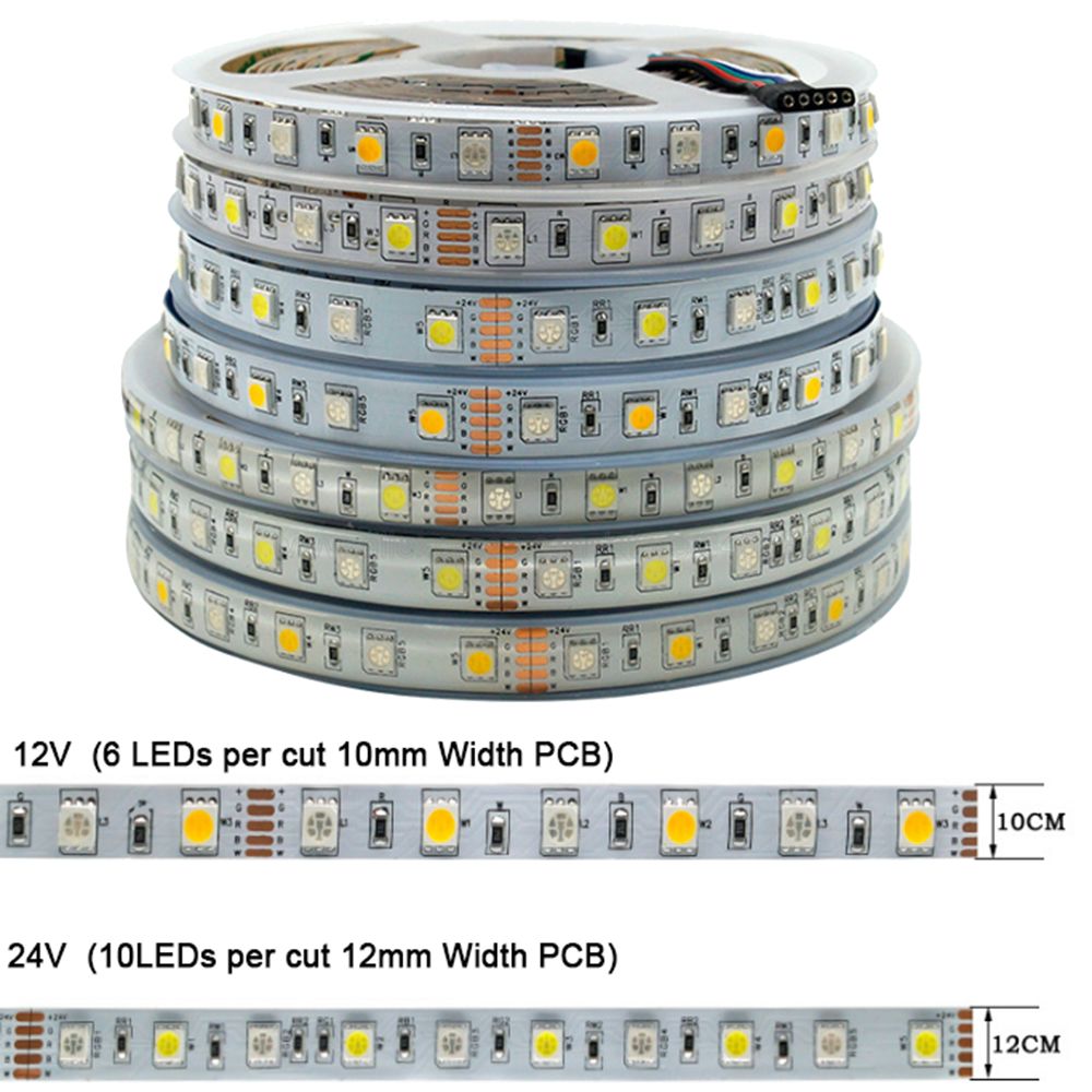 5m DC12V 24V RGBW RGBWW  LED Ʈ  60led..